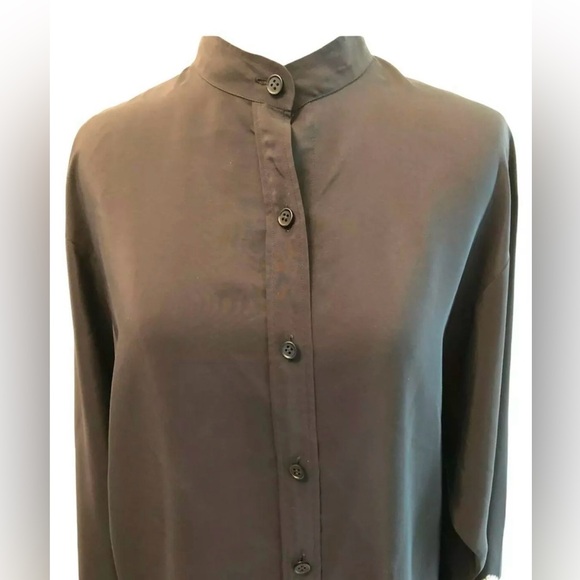 Vintage Valentino Boutique Black Long Sleeve Blouse And Skirt Set Pleated Size 8 - Picture 2 of 11